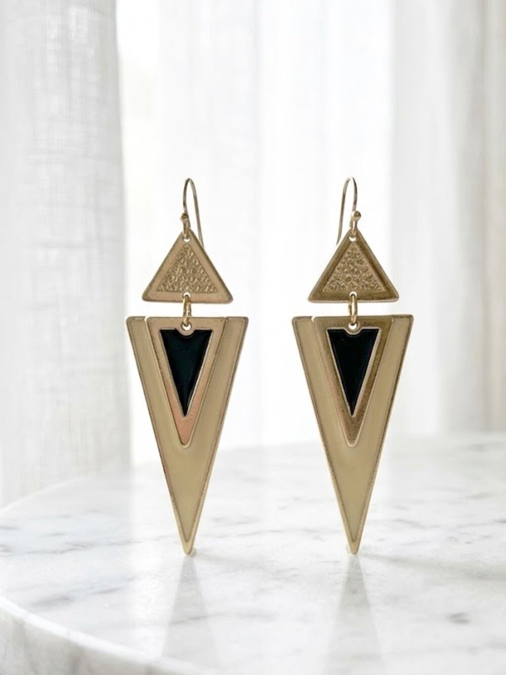 Retro Triangular Earrings